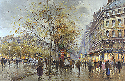 Le Boulevard, Paris (Boulevard Haussmann) - Antoine Blanchard