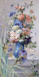 Summer Flowers with Japanese Iris - Eugene Henri Cauchois