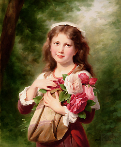 Portrait of a Young Girl - Fritz Zuber-Buhler