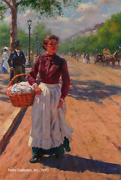 Clearing Skies (The Parisian Laundress) - Gregory Frank Harris