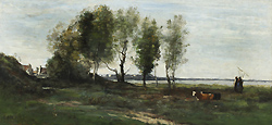 La baie de somme - Jean Baptiste Camille Corot