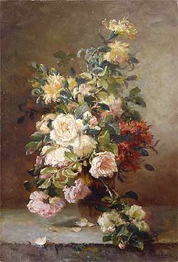 Roses - Eugene Henri Cauchois